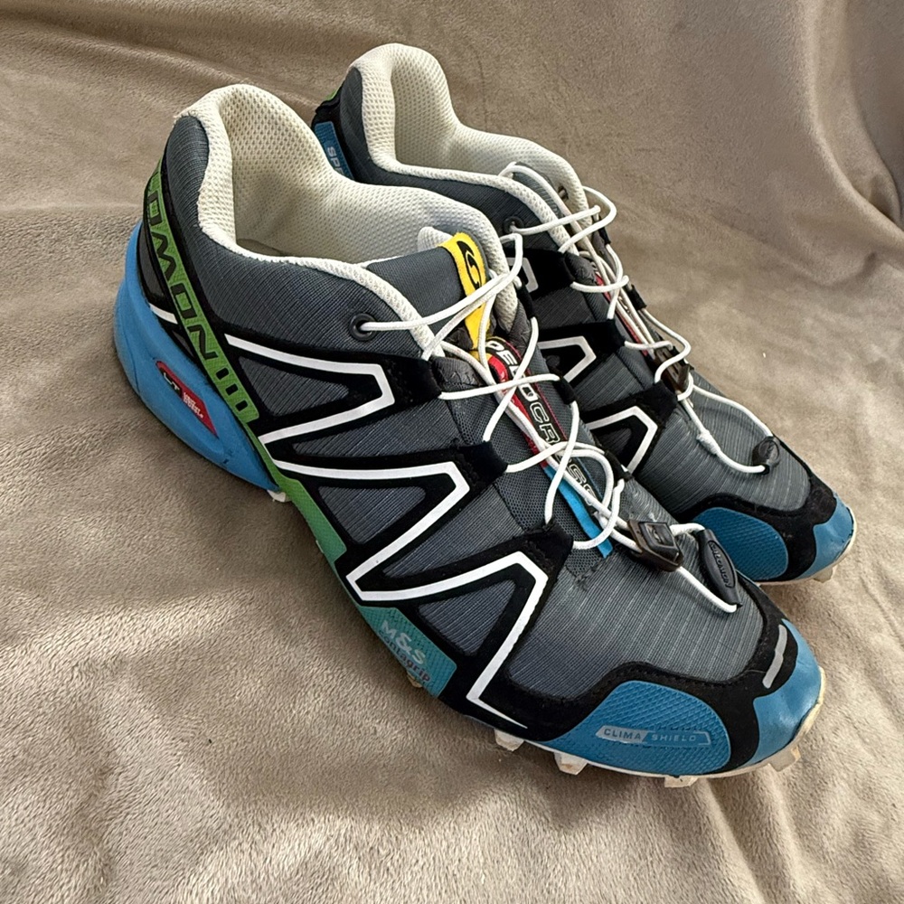 Salomon Trail Running Shoes - Black and Blue
